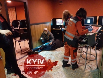 В Киеве произошла кровавая резня в зале игровых автоматов: фото 18+