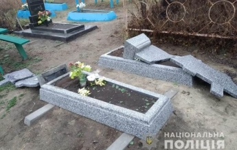 В Винницкой области школьник разгромил 15 могил (фото)