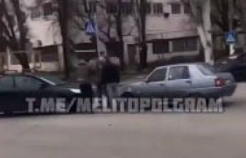 В Мелитополе произошло очередное ДТП (видео)