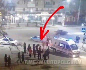 В Мелитополе на пешеходном переходе сбили женщину (видео)