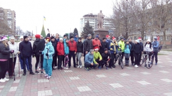 Сколько трезвых в Мелитополе 1 января на спортивный "подвиг" решились (фото, видео)