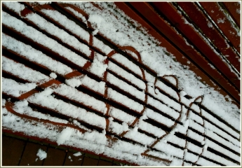 В Запорожье выпал первый снег (фото)