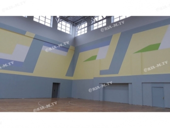 Как после ремонта выглядит самый большой в Запорожской области школьный спортзал (фото)