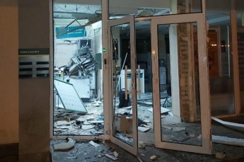 В Харькове неизвестные злоумышленники взорвали банкомат