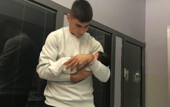 Малиновский покрестил новорожденную дочь (фото)