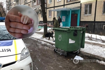 В Киеве в мусорном баке нашли мертвого младенца: что известно (фото)