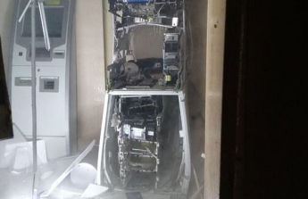 В Харькове взрыв разрушил банкомат (видео)