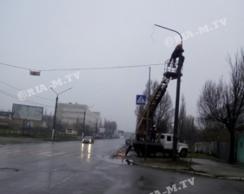 В Мелитополе установили еще один светофор