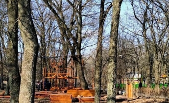 В Мелитополе в центральном парке строят экстремальный аттракцион (фото)
