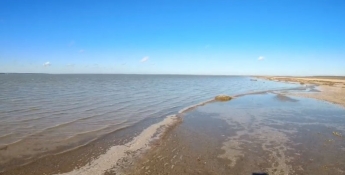 Как лиман движется навстречу реке Молочной показали в сети (видео)