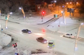 Появилось видео вчерашнего ДТП на центральном проспекте в Мелитополе