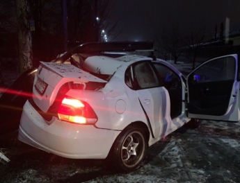 В Запорожье сегодня рано утром в результате ДТП два человека попали в больницу