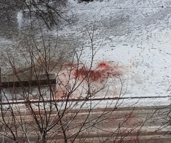 Лужи крови на снегу: жители запорожской многоэтажки увидели жуткую картину из окна