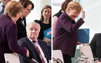 Меркель отказались пожать руку из-за коронавируса (видео)
