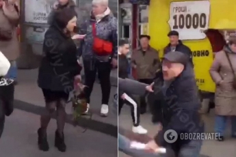 В Киеве в маршрутке мужчина разбил девушке нос из-за замечания. Видео 18+