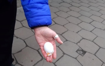 Во Львове участниц Марша женщин забросали яйцами