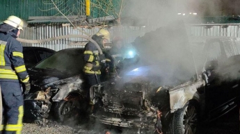 В Киеве произошел крупный пожар