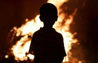 В Запорожской области дети устроили пожар (фото)