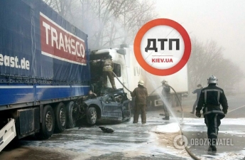Под Киевом из-за пылевой бури произошло смертельное ДТП с шестью авто. Фото и видео