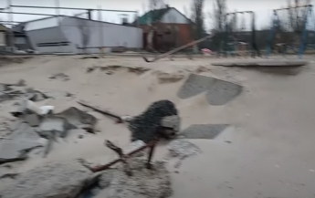 Что море оставило от берега в Кирилловке (видео)