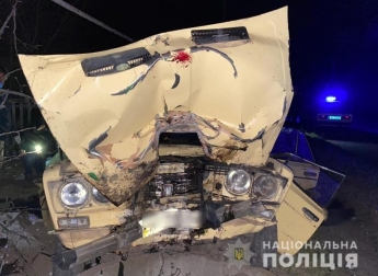 В Запорожской области пьяный водитель влетел в электроопору: погибло 3 человека (ФОТО)