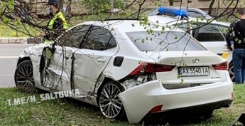 В Харькове в аварии пострадали много взрослых и детей