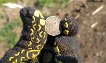 В поле под Мелитополем нашли столетние монеты (видео)