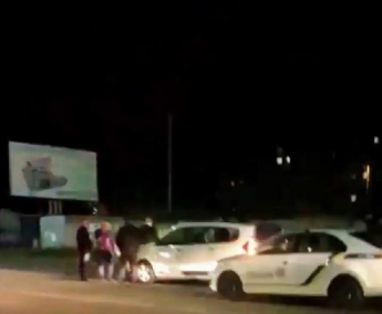 В Мелитополе полицейский автомобиль попал в ДТП (видео)
