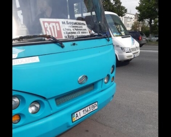 "Я тебя туда не посылал": водитель маршрутки Киев - Борисполь отказал в проезде ветерану АТО