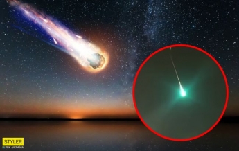 Опасный астероид осветил ночное небо: явление попало на видео