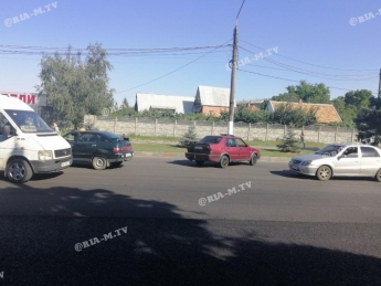 В Мелитополе из-за ДТП машину вынесло на встречку (фото, видео)