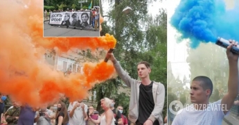 В Киеве несколько тысяч людей устроили акцию "200 дней лжи" в поддержку подозреваемых по делу Шеремета