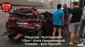 В Киеве водитель чудом выжил в ДТП и может праздновать второй день рождения: фото