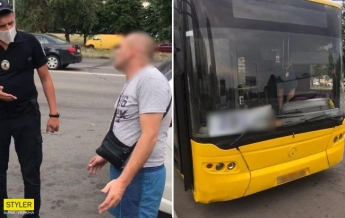 В Киеве водитель автобуса под кайфом проигнорировал карантин: фото 