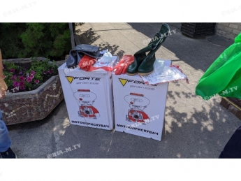 Мелитопольскому КП подарили комплекты для борьбы с коронавирусом (фото)
