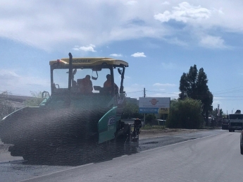 В Мелитополе из-за ремонта затруднено движение на объездной (видео, фото)