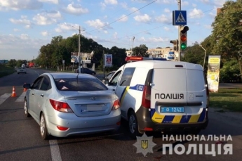 В Харьковской области полиция преследовала водителя и попала в двойное ДТП