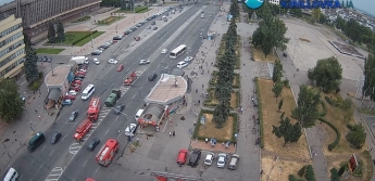 В Запорожье в "Интуристе" задымление, на вызов приехали 5 машин пожарных (фото)