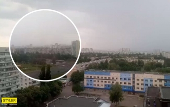 Ветер чуть не унес собаку: в Харькове разбушевалась непогода (видео)