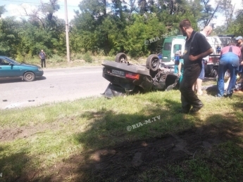 Появились данные о пострадавших в ДТП в Мелитополе с перевернувшимся автомобилем (фото)