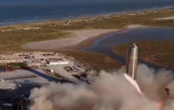 SpaceX испытала прототип "марсианского" корабля (видео)