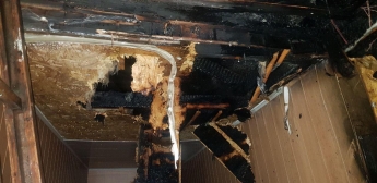В Кирилловке горел двухэтажный дом