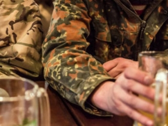 В Мелитополе солдат в пьяном виде 