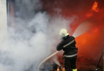 На Харьковщине вспыхнул мощный пожар, видео: 