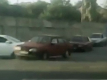 Появилось видео момента аварии в нижней части Мелитополя