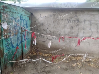 Жители Мелитополя оригинально огородили заброшенный гараж (фото)