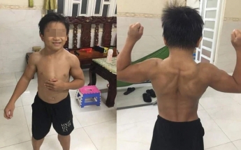 10-летний мальчик поражает мускулистым телом, но это не связано с физическими упражнениями