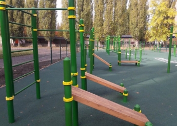В Мелитополе в октябре во дворе школы появится спортплощадка для воркаута
