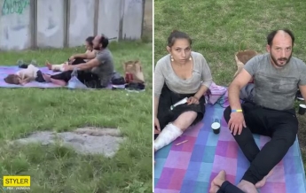 В Киеве родители "ловили приход" при ребенке (видео)