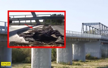 Под Ровно модернизировали "уставший" мост: залатали тряпками (видео)